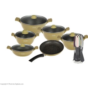 تصویر سرویس پخت و پز 18 پارچه فورته مدل اسکار پلاس Forte Oscarplus Cookware Set_18 PCS