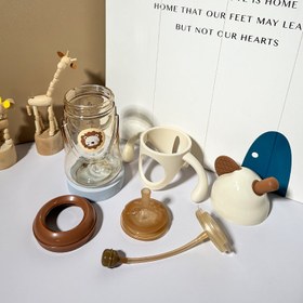 تصویر لیوان آبمیوه خوری 300 میل کودک طرح شیر 