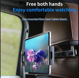 تصویر هولدر تبلت سرنشینان صندلی عقب خودرو راک ROCK rear seat car mount tablet holder RPH0998 ROCK rear seat car mount tablet holder RPH0998