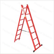 تصویر نردبان کشویی ۱۴ پله آهنی ۴ متری آیرون 