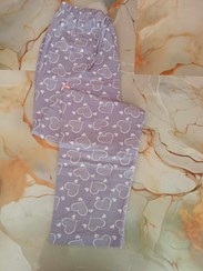 تصویر شلوار راحتی نخ پنبه تمام چاپ زنانه 