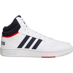 تصویر کفش بسکتبال مردانه هوپس مید 3.0 آدیداس - 4 adidas Hoops 3.0 Mid Classic Vintage Shoes - White