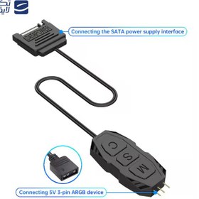 تصویر مینی کنترل فن کیس ARGB مدل SNOWMAN Mini Controller SNOWMAN Mini ARGB Controller