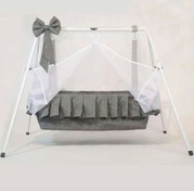 تصویر گهواره پاپیون دار و چین دار بی بی استار 