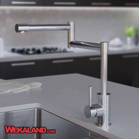 تصویر شیر ظرفشویی استیل البرز مدل St-211 Steel Alborz Kitchen Tap Model ST-211