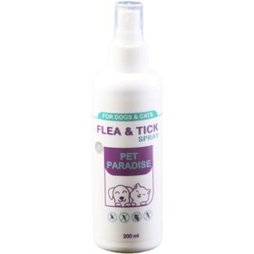 تصویر اسپری ضد کک و کنه سگ و گربه پت پارادایس مدل Flea And Tick حجم 200 میلی لیتر 