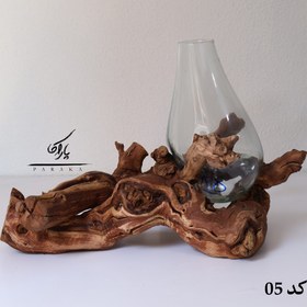 تصویر گلدون چوب‌شیشه 