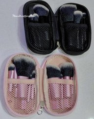 تصویر پک براش 10 عددی پرتراکم + کیف - مشکی 