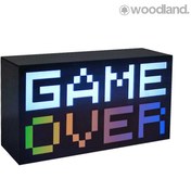 تصویر آیکون لایت گیم اور، لایت باکس Game Over 8-Bit Pixel مدل 10201 