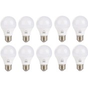 تصویر لامپ حبابی 7وات بروکس(بسته 10عددی)مهتابی 