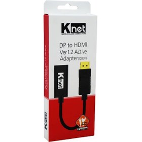 تصویر تبدیل Display Port به HDMI کی نت مدل K-CODP2HD2 V-net V-COMDP2HD Mini Display to HDMI Converter