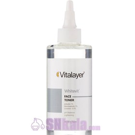 تصویر تونر وایت ویت ویتالیر Vitalayer White Vit Toner مناسب پوست‌های کدر و مستعد لک 