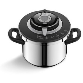 تصویر زودپز مشکی 6 لیتری استیل تفال TEFAL 