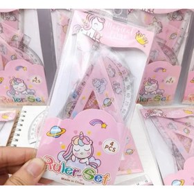 تصویر ست خط کش و گونیا 