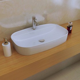 تصویر روشویی روکابینتی لیزانو نوین سرام Lizano Top Counter Basin