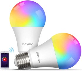 تصویر لامپ هوشمند پک 2 عددی LED Smart Bulb, Baytion 10W Smart WiFi - CS-DP1 - ارسال 20 روز کاری 