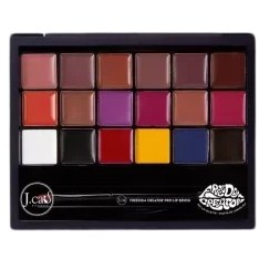 تصویر پالت رژ لب 18 رنگ جی کت J.cat 