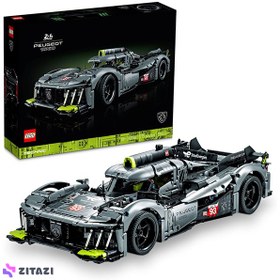 تصویر لگو سری تکنیک مدل 42156 - LEGO® Technic PEUGEOT 9X8 24H Le Mans Hybrid Hypercar 42156 1775 قطعه