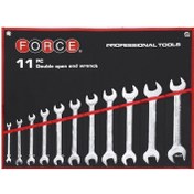 تصویر ست آچار دوسر تخت اینچی 11 عددی فورس مدل F5112S 