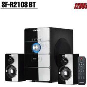 تصویر اسپیکر 3 تکه 2.1 کانال اکتیو بلوتوثی مدل آر2108 کنکورد 