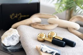 تصویر گوی یخ استیل (طلایی) 