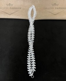 تصویر ریسه موی عروس کد R13 Bridal headband code R13