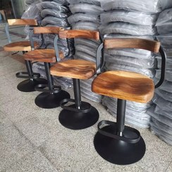 تصویر صندلی اپن زیمر کف چوب گردو 