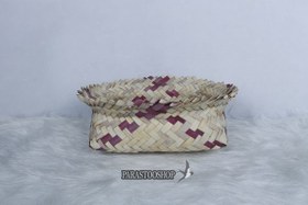 تصویر باکس لبه دار بدون درب یا آجیل خوری یا گلدان حصیری با کد SV10002 