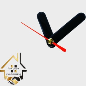 تصویر عقربه ساعت رومیزی مشکی ساده P5 