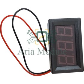 تصویر ولت متر قابدار قرمز 5 تا 120 ولت 