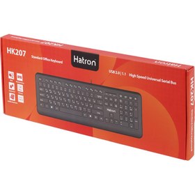 تصویر کیبورد باسیم هترون مدل HK207 