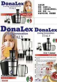 تصویر آبمیوه گیری دونالکس مدل DN-201 Donalex four function juicer model DN-201