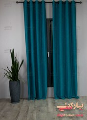 تصویر پرده پانچ کتان کله غازی Goose head linen punch curtain