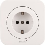 تصویر پریز ارت پایه سرامیکی دلند مدل آدا پلاس 