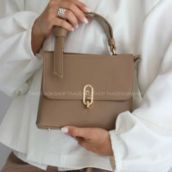 تصویر کیف مجلسی زنانه مدل نیران از چرم 