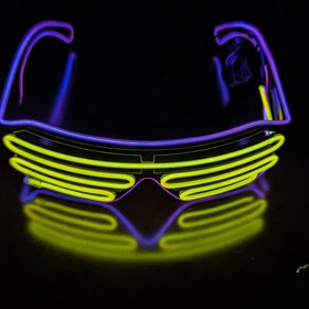 تصویر عینک LED زبرا دو ریسه ای 