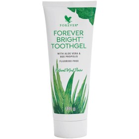 تصویر خمیر دندان فوراور لیوینگ پروداکتس مدل آلوئه ورا و بره موم Forever bright Toothgel