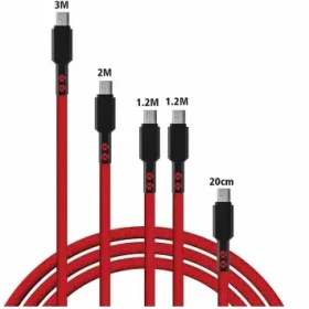 تصویر کابل انتقال دیتا و شارژ MicroUSB کلومن (koluman) مدل KD-30 مجموعه 5 عددی 