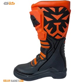 تصویر بوت موتور سواری کراسی T3 تایگر رنگ نارنجی Crossy T3 Tiger Motorcycle Boots Orange