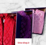 تصویر حوله تن پوش ماندگار طرح دیاموند سایز ۱۲۵ رنگ پیازی تیره 