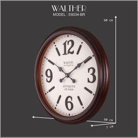 تصویر ساعت دیواری والتر مدل E6034BR 