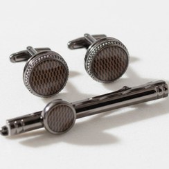 تصویر دکمه سر آستین و گیره کروات مدل bescheftigung 