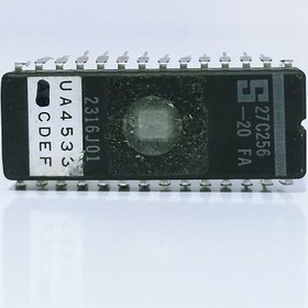 تصویر آی سی | IC EPROM UV 256K 27C256-20FA DIP28 CW SIGNETICS 