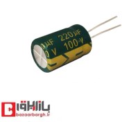 تصویر خازن الکترولیتی 220uF 100V 220UF 100V