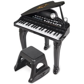 تصویر پیانو پایه دار مشکی وین فان winfun ا Symphonic Grand Piano set – black Symphonic Grand Piano set – black