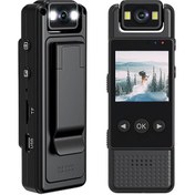 تصویر دوربین مینی L12 BODY CAMERA گیره ای پلیسی، لرزشگیر داخلی 