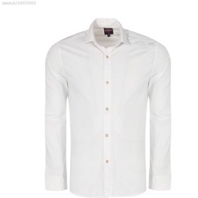تصویر پیراهن اندامی مردانه سفید کد M9903 سایز L 