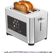 تصویر توستر نان پرودو مدل PD-LFS001 ظرفیت ۲ اسلایس با بدنه استیل ضد زنگ و دکمه لمسی 