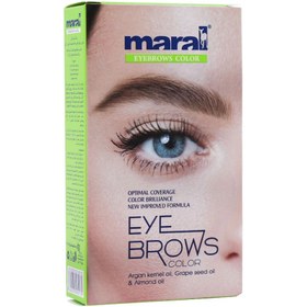 تصویر رنگ ابرو مارال حجم 15 میلی لیتر - 6 بلوند کاکائویی تیره Maral Eyebrow Color 15 ml