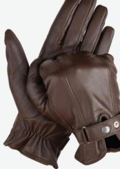 تصویر دستکش چرم تبریز مدل سگک دار دو دکمه ای DA402 